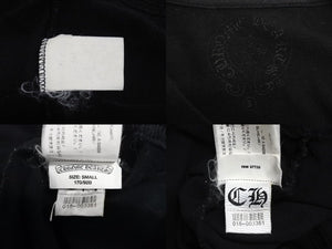 CHROME HEARTS クロムハーツ 半袖Tシャツ BSフレア カットソー トップス コットン ブラック サイズS 美品 中古 4c071071