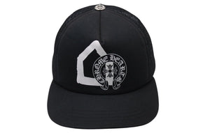 CHROME HEARTS クロムハーツ ドーバーストリートマーケット トラッカーキャップ CHロゴ刺繍 クロスボール シルバー 925 ブラック 美品 中古 4c071072