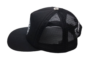 CHROME HEARTS クロムハーツ ドーバーストリートマーケット トラッカーキャップ CHロゴ刺繍 クロスボール シルバー 925 ブラック 美品 中古 4c071072