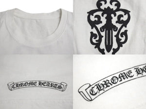 CHROME HEARTS クロムハーツ DAGGER LOGO PRINT TEE ダガー ロゴ プリント Tシャツ サイズ L 美品 中古 4c071078
