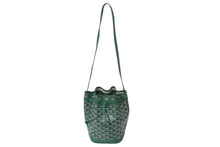 Load image into Gallery viewer, 新品同様 GOYARD ゴヤール プティフロ バケット バッグ グリーン ショルダーバッグ PVC レザー PEFLOTPMLTY09CL09P 中古 4c071084