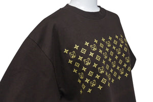 極美品 KANYE WEST カニエウェスト 半袖Tシャツ サイズM カニエベア モノグラム ブラウン オフィシャル 2005年 中古 4c071090