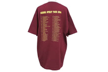 Load image into Gallery viewer, 極美品 KANYE WEST カニエウェスト School Spirit Tour 2004 半袖Tシャツ ヴィンテージ コットン ボルドー サイズL 中古 4c071095