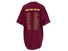 Load image into Gallery viewer, 極美品 KANYE WEST カニエウェスト School Spirit Tour 2004 半袖Tシャツ ヴィンテージ コットン ボルドー サイズL 中古 4c071096