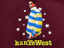 Load image into Gallery viewer, 極美品 KANYE WEST カニエウェスト School Spirit Tour 2004 半袖Tシャツ ヴィンテージ コットン ボルドー サイズL 中古 4c071096