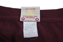 Load image into Gallery viewer, 極美品 KANYE WEST カニエウェスト School Spirit Tour 2004 半袖Tシャツ ヴィンテージ コットン ボルドー サイズL 中古 4c071097