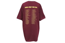Load image into Gallery viewer, 極美品 KANYE WEST カニエウェスト School Spirit Tour 2004 半袖Tシャツ ヴィンテージ コットン ボルドー サイズL 中古 4c071097