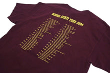 Load image into Gallery viewer, 極美品 KANYE WEST カニエウェスト School Spirit Tour 2004 半袖Tシャツ ヴィンテージ コットン ボルドー サイズL 中古 4c071097