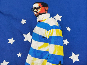 極美品 KANYE WEST カニエウェスト School Spirit Tour 2004 半袖Tシャツ ヴィンテージ コットン ブルー サイズM 中古 4c071102