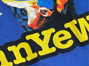 極美品 KANYE WEST カニエウェスト School Spirit Tour 2004 半袖Tシャツ ヴィンテージ コットン ブルー サイズM 中古 4c071102