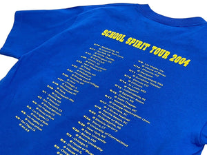 極美品 KANYE WEST カニエウェスト School Spirit Tour 2004 半袖Tシャツ ヴィンテージ コットン ブルー サイズM 中古 4c071102