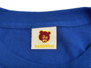 極美品 KANYE WEST カニエウェスト School Spirit Tour 2004 半袖Tシャツ ヴィンテージ コットン ブルー サイズM 中古 4c071102