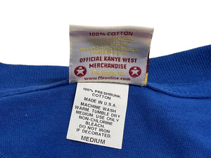 極美品 KANYE WEST カニエウェスト School Spirit Tour 2004 半袖Tシャツ ヴィンテージ コットン ブルー サイズM 中古 4c071102