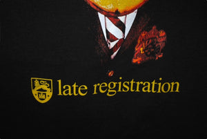極美品 KANYE WEST カニエウェスト late registration2005 半袖Tシャツ ヴィンテージ コットン ブラック サイズXXL 中古 4c071116