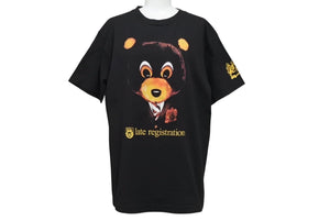 極美品 KANYE WEST カニエウェスト late registration2005 半袖Tシャツ ヴィンテージ コットン ブラック サイズM 中古 4c071117