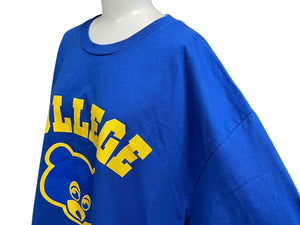極美品 KANYE WEST THE COLLEGE DROP OUT カニエ ウェスト ザ コレッジ ドロップアウト 半袖Tシャツ サイズ XL ブルー 中古 4c071131