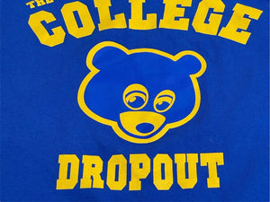 極美品 KANYE WEST THE COLLEGE DROP OUT カニエ ウェスト ザ コレッジ ドロップアウト 半袖Tシャツ サイズ XL ブルー 中古 4c071131