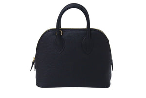 新品未使用 HERMES エルメス ミニボリード1923 2WAY ハンドバッグ ショルダーバッグ W刻印 シェーブル ブラック ゴールド 中古 4c071152