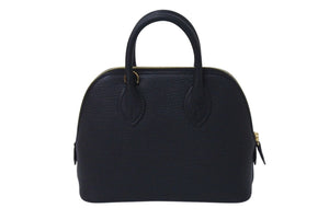 新品未使用 HERMES エルメス ミニボリード1923 2WAY ハンドバッグ ショルダーバッグ W刻印 シェーブル ブラック ゴールド 中古 4c071152