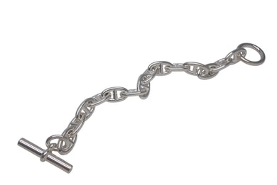 新品未使用 HERMES エルメス シェーヌダンクルGM ブレスレット 14コマ 24AG090779 777g シルバー925 美品 中古 4c071153