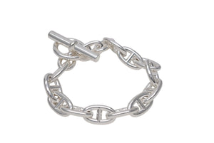 新品未使用 HERMES エルメス シェーヌダンクルGM ブレスレット 14コマ 24AG090779 777g シルバー925 美品 中古 4c071153