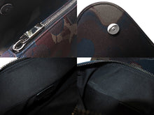 Load image into Gallery viewer, 新品未使用 DIOR HOMME x PETER DOIG ディオール オム ピータードイグ サドルバッグ ショルダーバッグ ナイロン レザー ブラウン 中古 4c071157