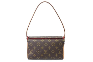 極美品 LOUIS VUITTON ルイヴィトン レシタル ハンドバッグ M51900 モノグラムキャンバス ブラウン 中古 4c071177