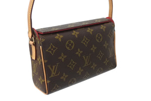 極美品 LOUIS VUITTON ルイヴィトン レシタル ハンドバッグ M51900 モノグラムキャンバス ブラウン 中古 4c071177