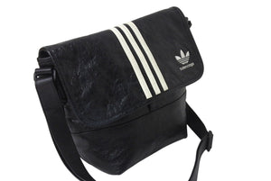 BALENCIAGA バレンシアガ Adidas アディダス ショルダーバッグ 729153 1091P 535269 レザー ブラック ホワイト 美品 中古 4c071187