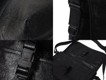 Load image into Gallery viewer, BALENCIAGA バレンシアガ Adidas アディダス ショルダーバッグ 729153 1091P 535269 レザー ブラック ホワイト 美品 中古 4c071187