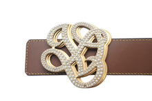 Load image into Gallery viewer, 新品同様 LOUIS VUITTON ルイヴィトン ベルト バックル M8469 ダイナスティ 2024SS 100/40 パール ゴールド金具 中古 4c071196