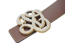 Load image into Gallery viewer, 新品同様 LOUIS VUITTON ルイヴィトン ベルト バックル M8469 ダイナスティ 2024SS 100/40 パール ゴールド金具 中古 4c071196