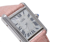 Load image into Gallery viewer, CARTIER カルティエ 時計 マスト タンク SM W1016530 SV925 シルバー クォーツ レディース 美品 中古 4c071200