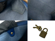 Load image into Gallery viewer, LOUIS VUITTON ルイヴィトン スピーディ30 ハンドバッグ M43005 エピ PVC レザー ブルー ゴールド金具 美品 中古 4c071207