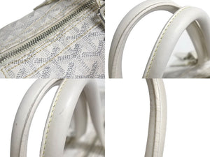 GOYARD ゴヤール Croisjour 35 Boston bag クロワジュール 35 ボストンバッグ ホワイト カーフスキン 美品 中古 4c071216