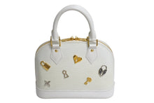 Load image into Gallery viewer, 極美品 LOUIS VUITTON ルイヴィトン アルマBB ハンドバッグ AR4188 2WAY ラブロック エピレザー ホワイト 中古 4c071221