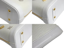 Load image into Gallery viewer, 極美品 LOUIS VUITTON ルイヴィトン アルマBB ハンドバッグ AR4188 2WAY ラブロック エピレザー ホワイト 中古 4c071221