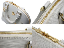 Load image into Gallery viewer, 極美品 LOUIS VUITTON ルイヴィトン アルマBB ハンドバッグ AR4188 2WAY ラブロック エピレザー ホワイト 中古 4c071221