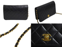 Load image into Gallery viewer, CHANEL シャネル チェーンショルダーバッグ 8番台 ココマーク キルティング ブラック ゴールド金具 美品 中古 4c071222