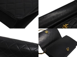 CHANEL シャネル チェーンショルダーバッグ 8番台 ココマーク キルティング ブラック ゴールド金具 美品 中古 4c071222