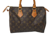 Load image into Gallery viewer, LOUIS VUITTON ルイヴィトン スピーディ25 ハンドバッグ M41109 モノグラム PVC レザー ゴールド金具 ブラウン 美品 中古 4c071223