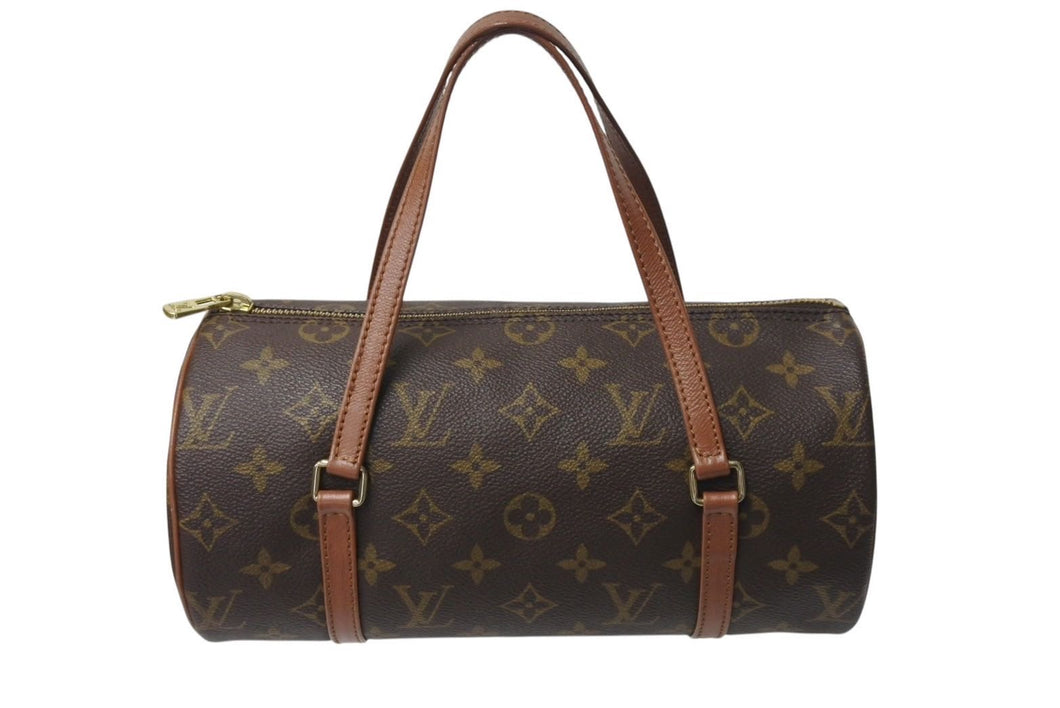 極美品 LOUIS VUITTON ルイヴィトン パピヨン26 ハンドバッグ M51386 モノグラム ブラウン ゴールド金具 中古 4c071224