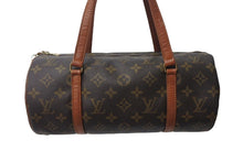 Load image into Gallery viewer, LOUIS VUITTON ルイヴィトン パピヨン30 GM ハンドバック 筒型 モノグラム M51365 ゴールド金具 ブラウン 美品 中古 4c071229