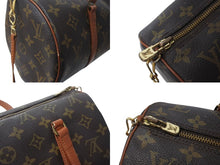 Load image into Gallery viewer, LOUIS VUITTON ルイヴィトン パピヨン30 GM ハンドバック 筒型 モノグラム M51365 ゴールド金具 ブラウン 美品 中古 4c071229