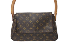 Load image into Gallery viewer, 極美品 LOUIS VUITTON ルイヴィトン モノグラム ミニルーピング ショルダーバッグ M51147 PVC レザー ブラウン 中古 4c071237