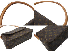 Load image into Gallery viewer, 極美品 LOUIS VUITTON ルイヴィトン モノグラム ミニルーピング ショルダーバッグ M51147 PVC レザー ブラウン 中古 4c071237