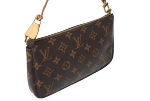 LOUIS VUITTON ルイヴィトン ポシェット アクセソワール アクセサリーポーチ M51980 モノグラム PVC レザー 美品 中古 4c071246