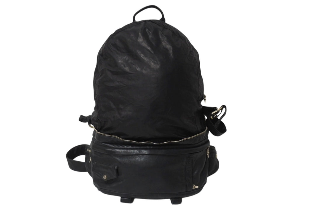 CHROME HEARTS クロムハーツ BSフレア 3WAY リュックサック ショルダーバッグ ダガージップ ブラック シルバー925 レザー 美品 中古 4c071259 