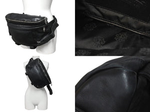 CHROME HEARTS クロムハーツ BSフレア 3WAY リュックサック ショルダーバッグ ダガージップ ブラック シルバー925 レザー 美品 中古 4c071259 