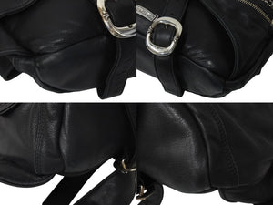 CHROME HEARTS クロムハーツ BSフレア 3WAY リュックサック ショルダーバッグ ダガージップ ブラック シルバー925 レザー 美品 中古 4c071259 
